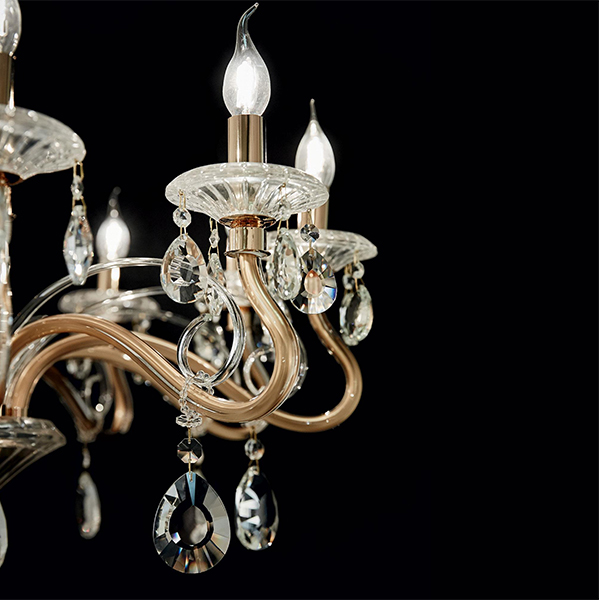 Negresco lampadario classico in cristallo - Ideal Lux - Sospensione -  Progetti in Luce