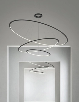 Circular inward light lampada a sospensione