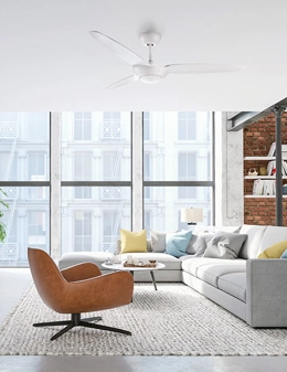 Lodos ventilatore da soffitto con luce