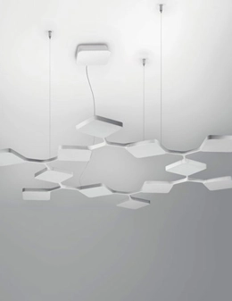 Quad lampada a sospensione