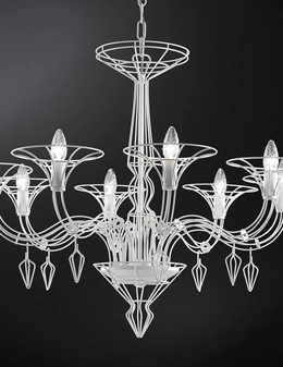 Dedalo sospensione 8 luci stile veneziano