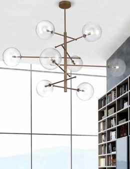 Estro lampadario in brunito