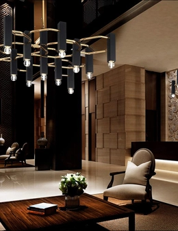 Raster sospensione 13 luci