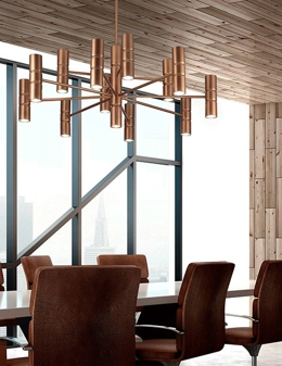 Turbo lampadario 13 luci scenografico