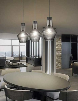 Romeo lampadario in vetro soffiato