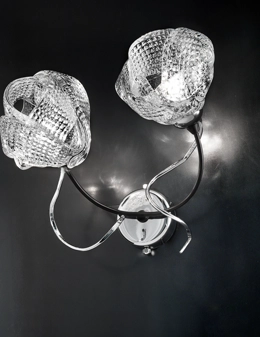 Gomitoli  2 luci nero applique