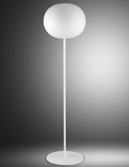 Bolero lampada da terra in vetro soffiato