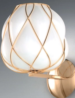 Saba applique in vetro soffiato