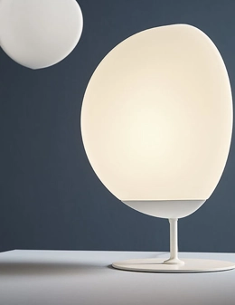 Fruitfull lampada da tavolo in vetro soffiato