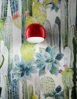 Ayrton applique in ceramica colorata