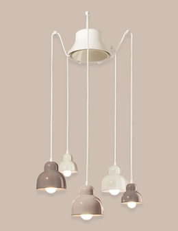 Berimbau sospensione 5 luci decorativa