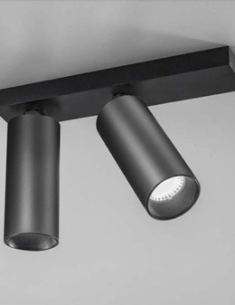 Plafoniera orientabile 2 luci Gea Led