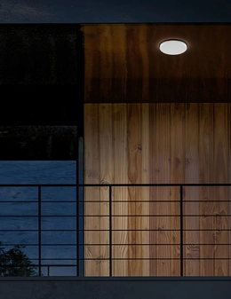 Alba plafoniera da esterno