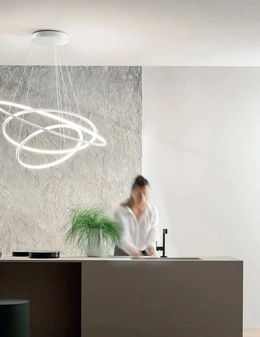 Erika sospensione circolare a led