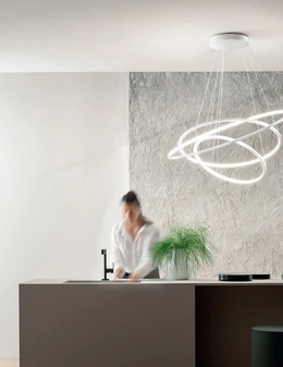 Erika sospensione circolare a led