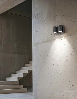 Applique orientabile da esterno 2 luci