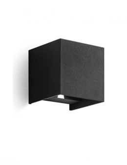 Henk square applique da esterno nero