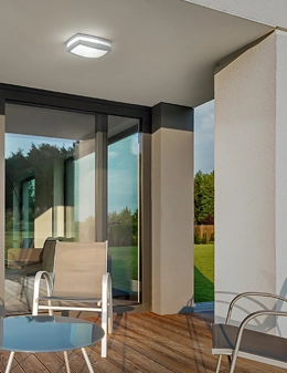 Ura applique/plafoniera da esterno square