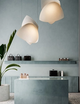 Voiles lampadario a soffitto di design