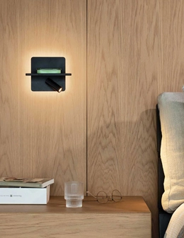 Piano applique con diffusore orientabile