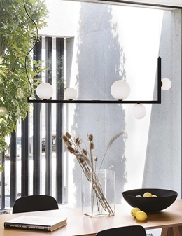 Birds sospensione in vetro soffiato 5 luci