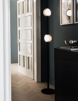 Bloom piantana due luci moderna