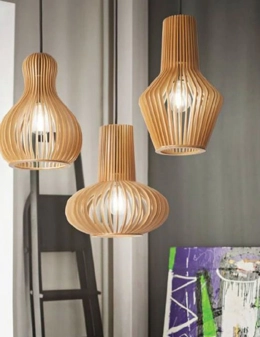 Citrus lampada a sospensione in legno