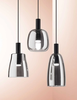 Coco sospensione in vetro soffiato