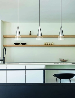 Cono lampadario moderno