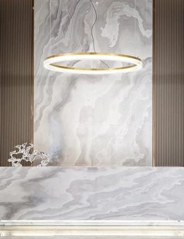 Crown sospensione a led in ottone