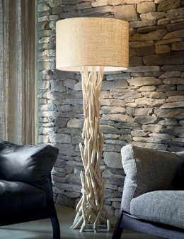 Driftwood piantana in legno naturale