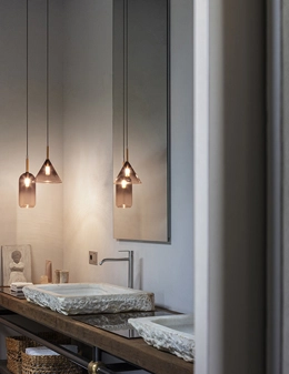 Empire lampada a sospensione in vetro