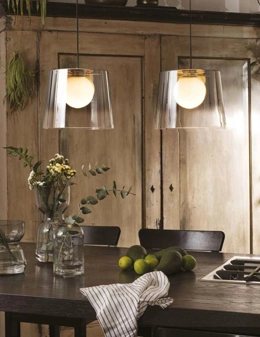 Fade sospensione in vetro soffiato