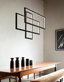 Frame lampada a sospensione geometrica