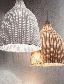 Haunt lampada a sospensione in vimini
