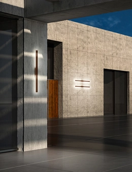 Linea applique moderna da esterno