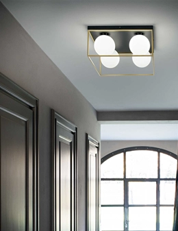 Lingotto plafoniera 4 luci