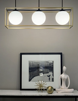 Lingotto lampadario a 3 luci