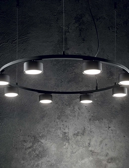 Minor lampada a sospensione round 8 luci