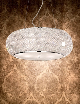 Pashà lampadario classico in cristallo