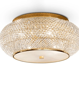 Pashà plafoniera classica in cristallo