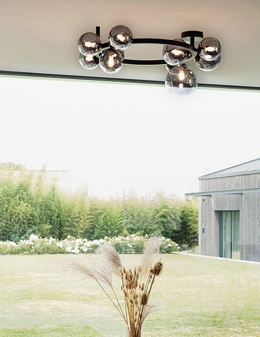 Perlage plafoniera 10 luci