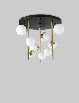 Perlage plafoniera in vetro soffiato