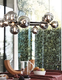 Perlage sospensione in vetro soffiato