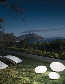 Sasso lampada da terra da esterno