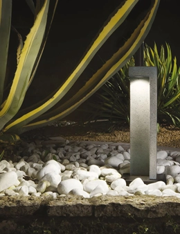 Titano lampada da terra da esterno