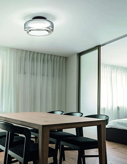 Topico plafoniera in vetro