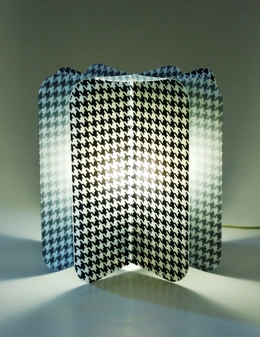 Pied-de-poule lampada da tavolo