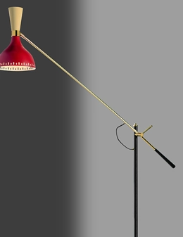 Imbuto lampada da terra di design