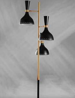 Imbuto lampada da terra di design 3 luci